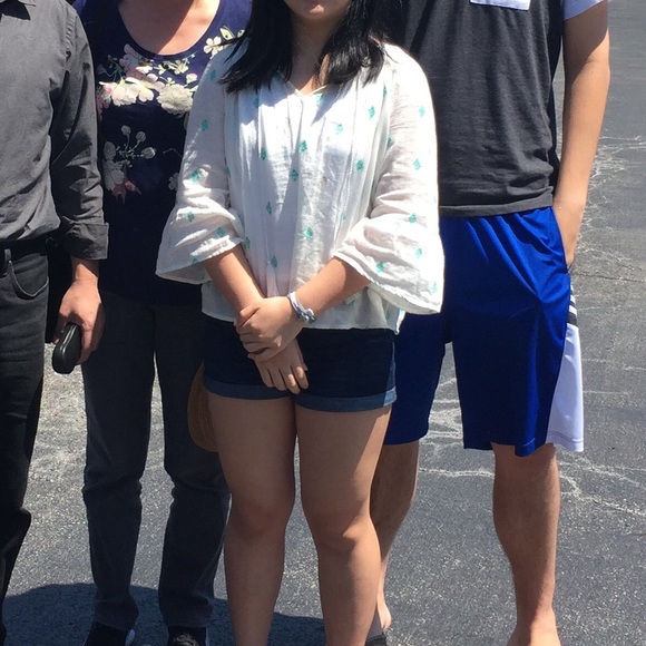 Tie Peasant Tunic Top - Picture 4 of 4